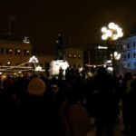 Greta Thunberg Instagram – Yesterday in Sundsvall people gathered for a Lucia-manifestation to demand an end to the unsustainable forestry that harms the environment, the climate and often violates indigenous rights. @fridaysforfuturesundsvall 
#FridaysForFuture #UprootTheSystem #StandWithSápmi Sundsvall, Sweden