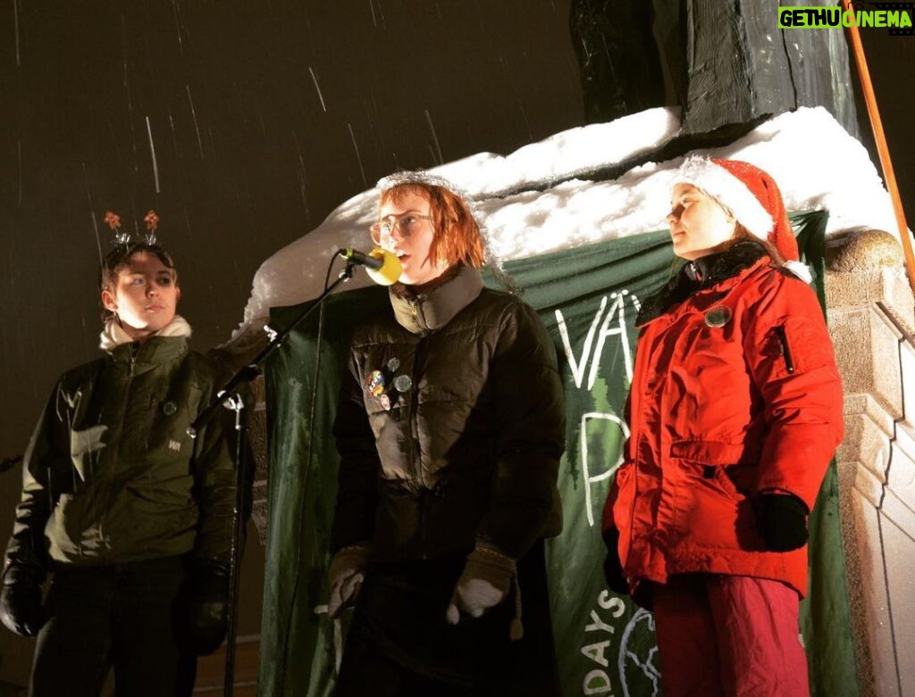 Greta Thunberg Instagram - Yesterday in Sundsvall people gathered for a Lucia-manifestation to demand an end to the unsustainable forestry that harms the environment, the climate and often violates indigenous rights. @fridaysforfuturesundsvall #FridaysForFuture #UprootTheSystem #StandWithSápmi Sundsvall, Sweden