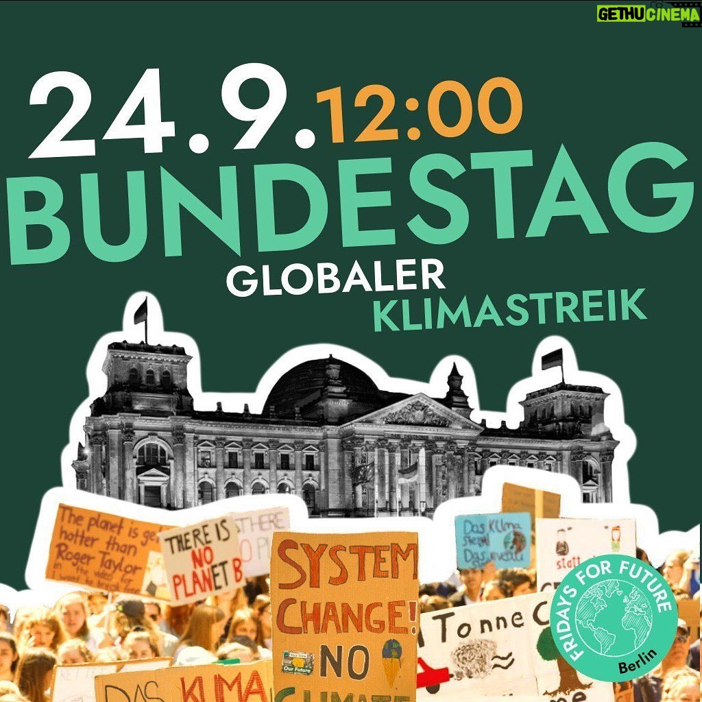 Greta Thunberg Instagram - This Friday there are global climate strikes happening all over the world! I’ll join the strike in Berlin, we’ll meet 12.00 at the Bundestag. To find out more about the strikes happening globally visit https://fridaysforfuture.org/september24/ , link in bio! See you in the streets! #UprootTheSystem #FridaysForFuture #ClimateStrike #AlleFürsKlima