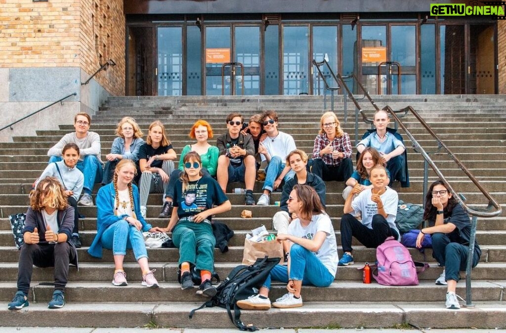 Greta Thunberg Instagram - Thank you to everyone in Fridays For Future Sweden @fridaysforfuture.swe (also those of you who are not in this picture) for always being so amazing. You are the most inclusive, kind and funny people I know! Being an activist is not just work, it’s also moose, baby carrots and frogs.🥕🥕🥕 (Picture by @w.bld_ ) Stockholm, Sweden
