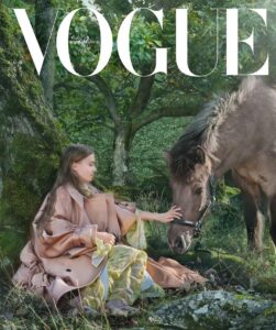 Greta Thunberg Instagram - Interview in Vogue Scandinavia, link in bio. The fashion industry is a huge contributor to the climate-and ecological emergency, not to mention its impact on the countless workers and communities who are being exploited around the world in order for some to enjoy fast fashion that many treat as disposables. Many are making it look as if the fashion industry are starting to take responsibility, by spending fantasy amounts on campaigns where they portray themselves as ”sustainable”, ”ethical”, ”green”, ”climate neutral” and ”fair”. But let’s be clear: This is almost never anything but pure green washing. You cannot mass produce fashion or consume ”sustainably” as the world is shaped today. That is one of the many reasons why we will need a system change. Photo by Alexandrov Klum @alexandrovklumofficial