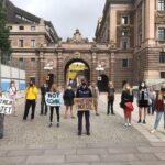 Greta Thunberg Instagram - School strike week 154. Even though it’s summer holiday we keep on protesting on Fridays. #MindTheGap #climatestrikeonline #fridaysforfuture #FaceTheClimateEmergency Parliament House, Stockholm