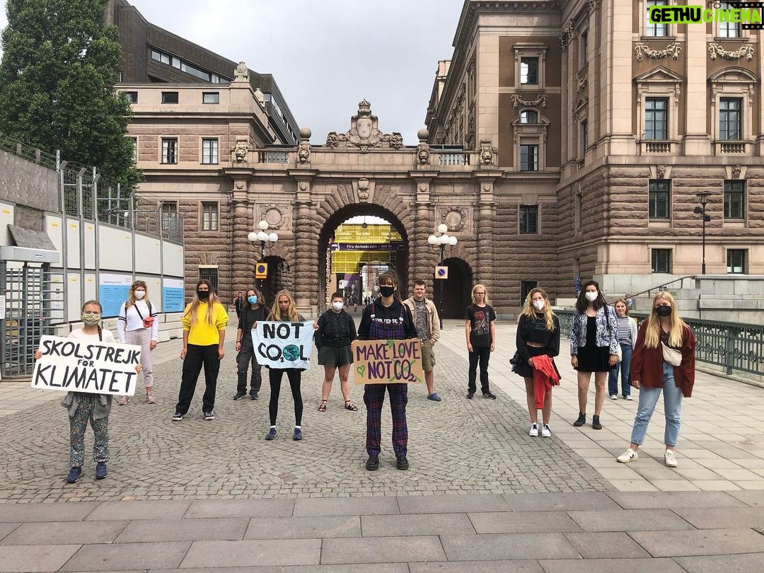 Greta Thunberg Instagram - School strike week 154. Even though it’s summer holiday we keep on protesting on Fridays. #MindTheGap #climatestrikeonline #fridaysforfuture #FaceTheClimateEmergency Parliament House, Stockholm