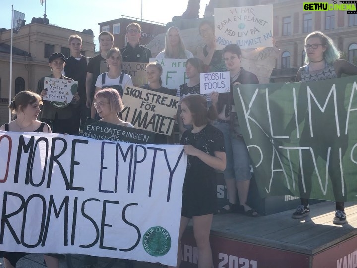 Greta Thunberg Instagram - School strike week 153. Today I’m joining the climate strike in Sundsvall. Even though it’s summer holiday we keep on protesting on Fridays. @fridaysforfuturesundsvall #MindTheGap #climatestrikeonline #fridaysforfuture #FaceTheClimateEmergency