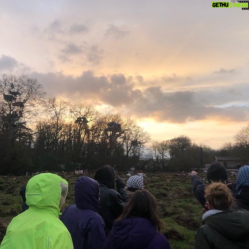 Greta Thunberg Instagram - South of France. While the French gouvernement intends to build a huge private highway (the A69) on fertile lands, wet zones and forests instead of improving the existing public roads, railways and bus, French activists from @lavoieestlibre and @gnsa_officiel organise to climb into the trees. They pacifically occupy the land in order to avoid the cutting - what’s more illegal at this time of year according to the protected species living there. Facing extreme violence from the police, as continuous tear gaz jet, siege to hinder their access to food and sleep privation, the locals made a complaint at UN. The special rapporteur on environmental defenders @forst.michel came yesterday on-site, but the situation is still tense. Activists should not face such persecutions while simply preventing illegal destruction and fighting for a liveable future for all. We need environmental democracy, not criminalisation of environmental defenders. #stopA69 Photo credits @gyppae & @alexis_pichot Saïx