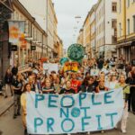 Greta Thunberg Instagram - For five years now we have been striking from school every Friday to protest and demand climate justice. We were born into a crisis that we did not create. It is shameful that the responsibility to act falls so disproportionately on children and youth, because the people in power and adults fail to step up. Even though many of us are privileged, we should not have to do this. But we have no choice. If we have the possibility to become activists, that is what we have to become. Giving up will never be an option, there is simply too much at stake. People are already losing their lives and livelihoods, due to the climate crisis, and it will continue to get worse until we take real action. We can no longer let the people in power get away with sacrificing people and the planet for their own gain. That is why we keep showing up every Friday, and will continue to do so. We are the change we want to see in the world. Join us and get organised, because we need you in this fight. 📸: @haglund.albin on yesterday’s climate strike in Stockholm. Stockholm, Sweden