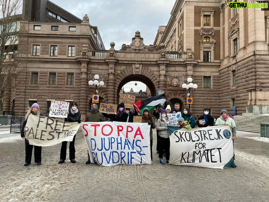 Greta Thunberg Instagram - Climate strike week 282. #FridaysForFuture #ClimateStrike @fridaysforfuture.stockholm Parliament House, Stockholm