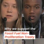 Greta Thunberg Instagram - Why should you support the #FossilFuelTreaty? Hear it straight from climate justice activists @ericdnjuguna from Kenya and @gretathunberg from Sweden during the #BonnClimateConference. We cannot afford any more delay. We need everything, everywhere, all at once to ensure a fast, fair and funded transition away from coal, oil and gas. Endorse the #FossilFuelTreaty now. 🔗 fossilfueltreaty.org