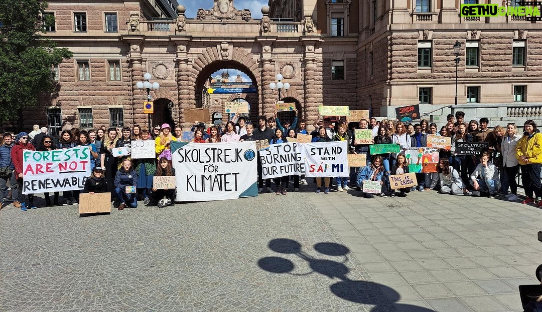 Greta Thunberg Instagram - Climate strike week 250. #FridaysForFuture #ClimateStrike #TomorrowIsTooLate Parliament House, Stockholm