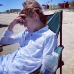 Griffin Wallace Henkel Instagram - #beachday #frisbee #looking for #shells #peaceful #chill