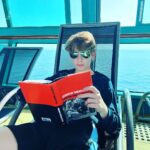 Griffin Wallace Henkel Instagram - #vacation with #quentintarantino #cinemaspeculation #cruising #filmappreciation #filmschool #filmmaking #film #actor #teenactor #study #noschool #greatbook #whatsadoublefeature?