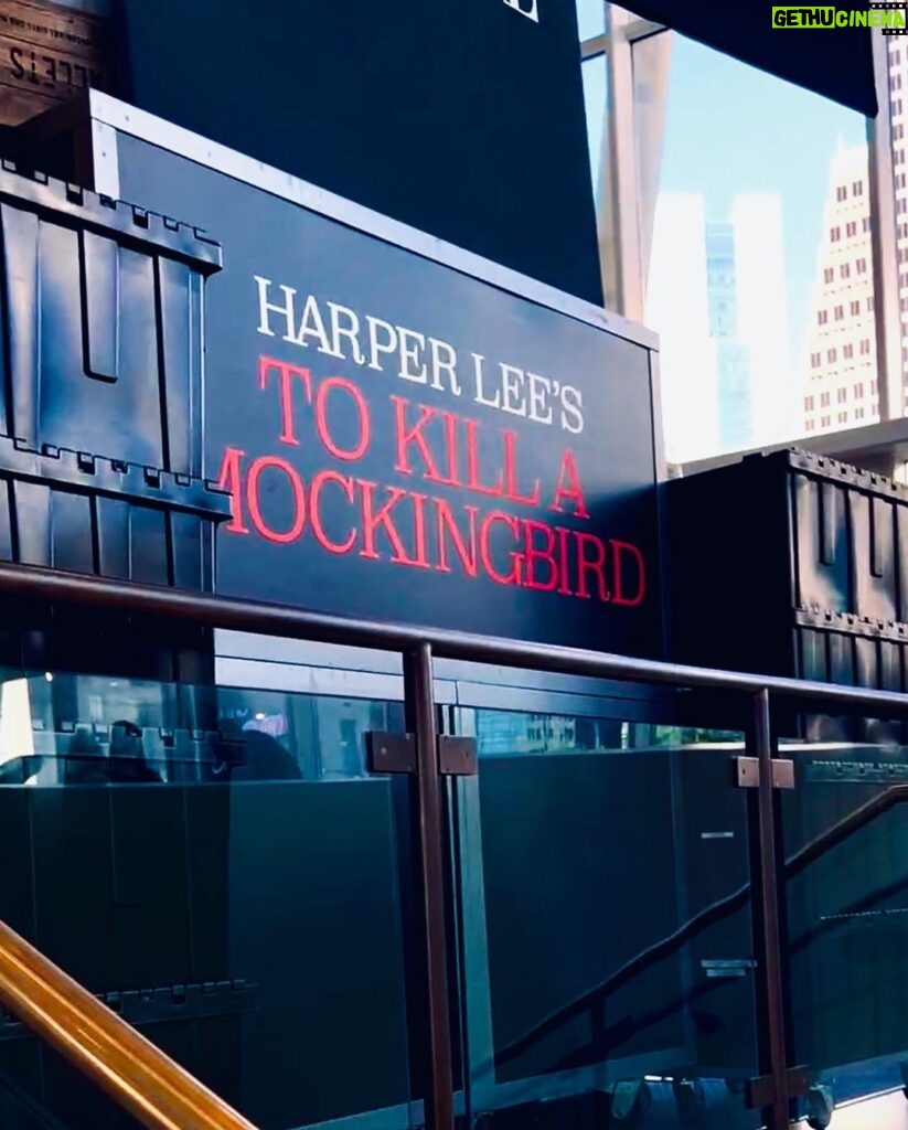 Griffin Wallace Henkel Instagram - When @mockingbirdbway comes to #Houston and you remember why #Aaronsorkin is a #genius. And why #live #theater #slays.
