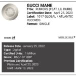 Gucci Mane Instagram - Rumors platinum let’s get it @lildurk 🥶🥶