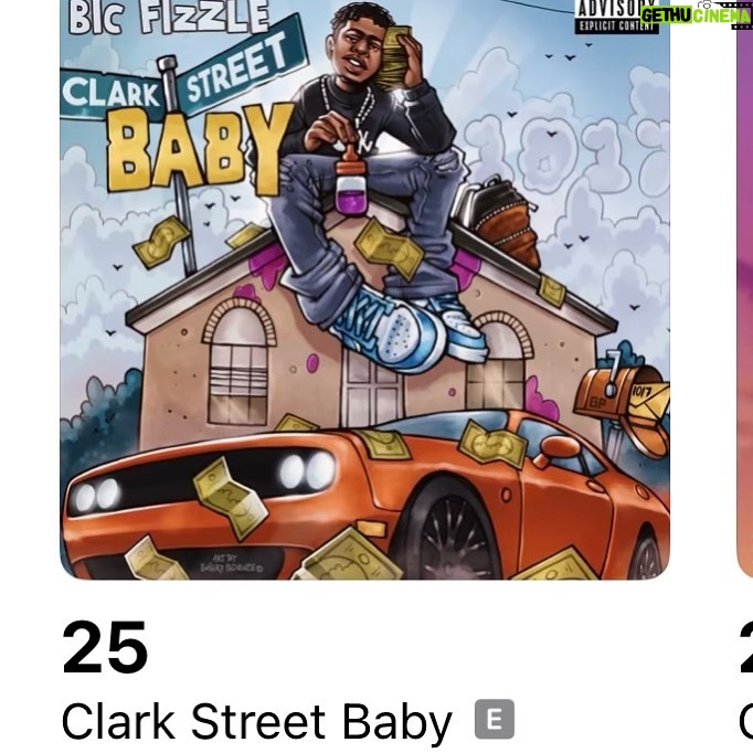 Gucci Mane Instagram - The youngest in charge and running up the charts y’all go check him out @bicfizzle #ClarkStBaby out now link in bio #1017Mafia