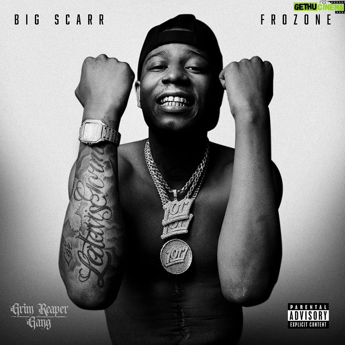 Gucci Mane Instagram - Dec 1 The Legend Continues!! Big Scarr New Album dropping #Frozone available now for preorder link in bio 🥶🥶 #TheSecretWeapon @bigscarr