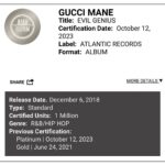 Gucci Mane Instagram - GuWop the Evil Genius 👿Platinum 🥶
