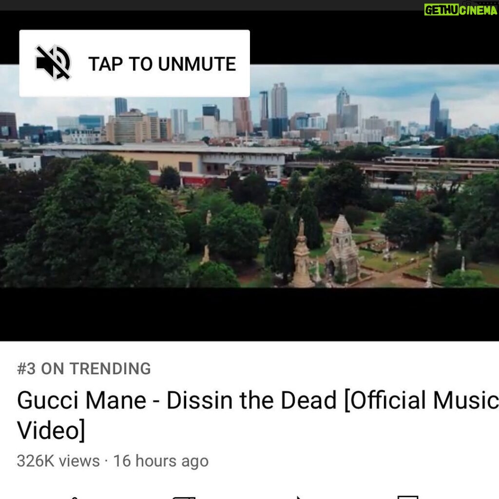 Gucci Mane Instagram - Let’s change the narrative and get this to number 1 link in bio #DissinTheDead 🤫