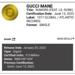 Gucci Mane Instagram - Rumors Gold shout out to the Voice @lildurk #TheReup drop Friday 🥶🥶