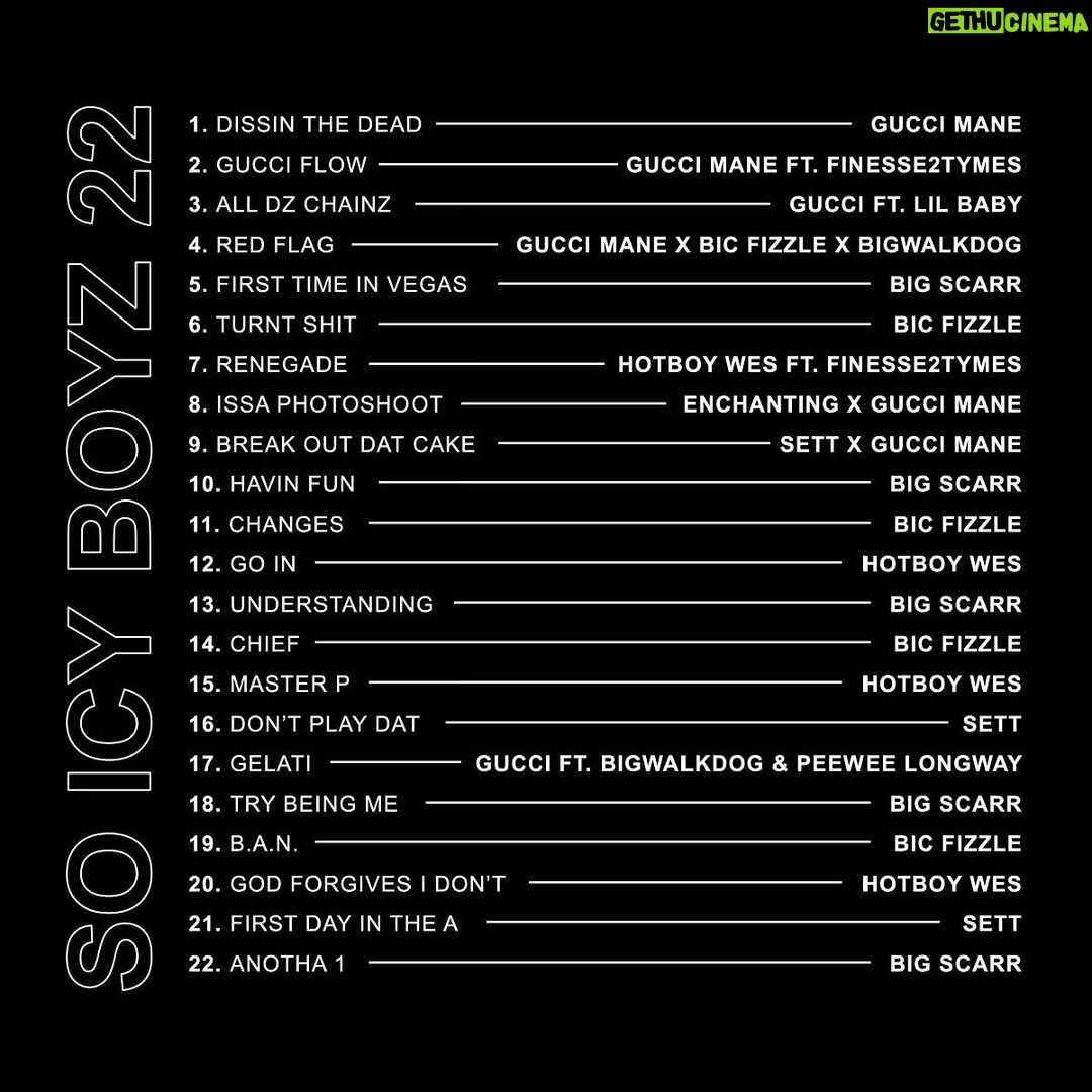 Gucci Mane Instagram - New Album Out Link In Bio #New1017 💥