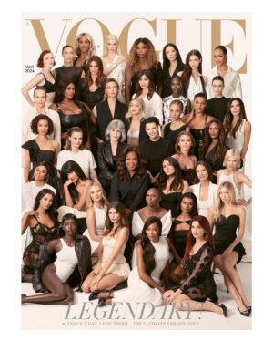 Gugu Mbatha-Raw Instagram - Such an honour to be part of Edward Enninful’s last cover as editor @britishvogue alongside so many legendary and inspirational women!
Phew! This was a surreal shoot @stevenmeiselofficial and so special to be together for this moment to celebrate @edward_enninful ‘s trailblazing era at British Vogue. ❤️
So proud of you Edward! Truly Iconic! ✨

@simonerocha_ 

@AdwoaAboah, @AdutAkech, @SimoneAshley, @VictoriaBeckham, @SelmaBlair, @Naomi, @Vittoria, @GemmaChan, @JodieMComer, @LaverneCox, @CindyCrawford, @MileyCyrus, @ArianaDebose, @CaraDelevingne, @JourdanDunn, @Palomija, @MissKarenElson, @CynthiaErivo, @LindaEvangelista, @JaneFonda, @KaiaGerber, @GigiHadid, @SalmaHayek, @The_Real_Iman, @MayaJama, @JameelaJamil, @KarlieKloss, @PreciousLeexoxo, @DuaLipa, #KateMoss, @LilaMoss, @RinasOnline, @IrinaShayk, @AnyaTaylorJoy, @CTurlington, @AmberValletta, @SerenaWilliams, @Oprah, @AnokYai photographed by @StevenMeiselOfficial and styled by @Edward_Enninful, with hair creative director @GuidoPalau, make-up creative director @PatMcGrathReal, nails by @JinSoonChoi, hair colourist @LenaOtt, set design by @MaryHoward_SetDesign at @MHS_Artists, production by @ProdN_ArtAndCommerce and executive producer @RukRichards. With thanks to @JimmyMoff, Lars Nordensten, @HookPropsBK and @HighLineStages, New York.