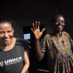 Gugu Mbatha-Raw Instagram - An honour to paint the pure joy of Veronique, a woman I met on my recent trip to DRC. ✨ I heard a lot of heartbreaking stories during my visit with @refugees but also witnessed moments of deep joy, resilience and triumph, made all the more poignant because of the pain experienced along the way. In this moment, Vero, as she introduced herself, was celebrating her new home. After years of displacement and time in Angola as a refugee, Vero, who had been identified as especially vulnerable, was finally moving from a temporary settlement to new housing shelter project with her 4 children. I had the honour of handing over the keys! There has been a lot to process about this trip. Painting has helped. Vero’s spirit reminded me to be grateful for a home and how precious it is to have shelter, something many displaced people in DRC desperately need. See link in bio for ways you can support someone like Veronique and her family. ❤️ #joy #art #home Democratic Republic of the Congo