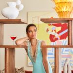 Gugu Mbatha-Raw Instagram - There’s no place like @sohohome ! 👠✨👠 Thank you @sohohouse for letting me play on the furniture at your new Studio! Also for keeping me topped up with espresso and sunflowers to beat the jet-lag!🌻 Great talking about Art and design, freedom and self-expression, “I wasn't a “pretty little girl, I had short, bobbly hair and looked like a boy until I was six. And I feel thankful in a way. I was never the kind of child who therefore had a value system based on looks. I got my validation from things I’d accomplished and enjoyed. My mum always let me express myself. When I’d take over the living room floor with my art projects, she was always very good-natured about allowing me to do that. I realise, in hindsight, that’s not the case for everyone to have that kind of freedom.” #Surface #Art #interiors #design Westbourne Grove