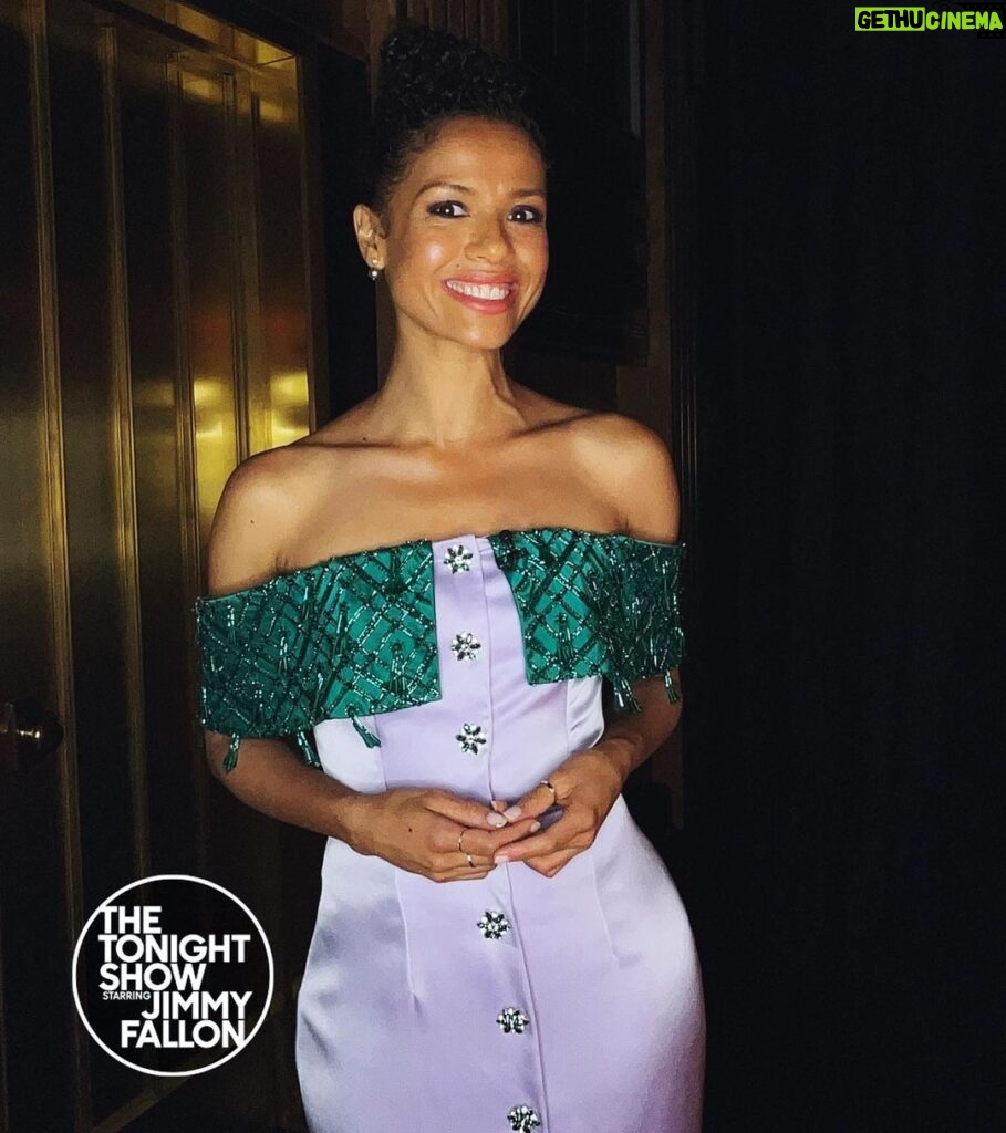 Gugu Mbatha-Raw Instagram - Thank you for having me @fallontonight 🌟 So great to talk about my new show #Surface, returning to #Loki and making Art with #kevinhart ! One week to go til Surface premieres at @appletvplus on July 29th! 🐳 New York, New York