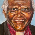 Gugu Mbatha-Raw Instagram – Felt compelled to pick up my paintbrush and capture the Joy of Desmond Tutu. ❤️

Before he joined the church, Desmond Tutu was a teacher and taught my Dad at school during the Apartheid era. My Dad always remembers his charismatic readings of Oliver Twist when they studied Charles Dickens in his South African high school. The power of lively storytelling left a deep impression. 
I’m still learning from Tutu’s words today… here are some of my favourite things he said:

We are made for goodness. We are
made for love. We are made for
friendliness. We are made for
togetherness. We are made for all of
the beautiful things that you and I
know. We are made to tell the world
that there are no outsiders. All are
welcome: black, white, red, yellow,
rich, poor, educated, not educated,
male, female, gay, straight, all, all, all
We all belong to this family, this
human family, God’s family.

We were made to enjoy music, to enjoy
beautiful sunsets, to enjoy looking at
the billows of the sea and to be thrilled
with a rose that is bedecked with
dew. Human beings are actually
created for the transcendent, for the
sublime, for the beautiful, for the
truthful.… and all of us are given the
task of trying to make this world a
little more hospitable to these
beautiful things. 

If you are neutral in situations of injustice, you have chosen the side of the oppressor.

Discovering more joy does not, save us from the inevitability of hardship and heartbreak. In fact, we may cry more easily, but we will laugh more easily too. 
Perhaps we are just more alive.
Yet as we discover more joy, we can
face suffering in a way that ennobles
rather than embitters. We have
hardship without becoming hard. We
have heartbreaks without being
broken.

Transformation begins in you,
wherever you are, whatever has
happened, however you are suffering.
Transformation is always possible. We
do not heal in isolation. When we
reach out and connect with one
another-when we tell the story, name
the hurt, grant forgiveness, and renew
or release the relationship-our
suffering begins to transform. 

 🦋 

#desmondtutu #joy #art #transformation