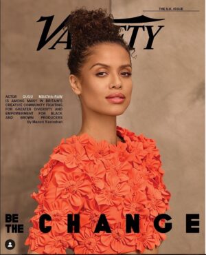 Gugu Mbatha-Raw Instagram - BE THE CHANGE… ✨Thank you @variety for this cover and this article of substance. So important to reflect on the evolution of our industry and keep pushing things further! 

See link in bio read article and watch video conversation Variety Uncovered.

Photo @marcus_mam 
Styling @jordan_grossman 
Hair @md.warren 
Makeup @joannasimkin