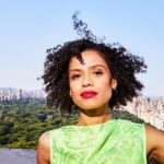 Gugu Mbatha-Raw Instagram - “There is power in being behind the scenes, in learning how decisions are made, how to navigate those rooms, those conversations.” “When I came out of drama school, I didn’t even know what a producer did. But spending time in America, and doing projects like ‘The Morning Show’ with Reese Witherspoon’s production company, in the wake of #MeToo and Time’s Up, really made me think about having a voice in how these stories get put together.” Thank you @nytimes for the thoughtful conversation. Read full article in link in bio. 🍏 Photos @amylombard Clothes @christopherjohnrogers @leithclark Hair @naivashaintl Makeup @makeupvincent #Surface premieres tomorrow! @appletvplus @hellosunshine ☀️🌊 Central Park South