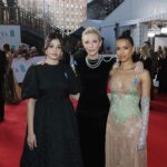 Gugu Mbatha-Raw Instagram - A proud night last night presenting @bafta in solidarity with @refugees We wear this blue ribbon on the red carpet as an expression of support for refugees and displaced people around the world. So special to stand alongside fellow Goodwill Ambassadors, the inspiring @yusramardini and the incomparable Cate Blanchett 💙 See link in my bio to support. #withrefugees #baftas Royal Festival Hall Southbank Centre, London