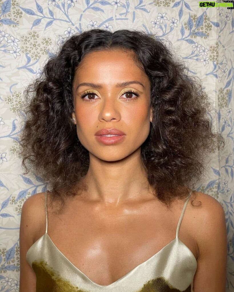 Gugu Mbatha-Raw Instagram - Warming up for the BAFTAs… 🥂 Thank you @dunhill for the fun night and excellent tailor made company! ✨✨✨✨ Style @leithclark Dress @prada Hair @angelovallillo Makeup @makeupbyrhc Huge thanks @charlottetilbury London
