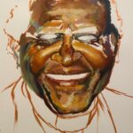 Gugu Mbatha-Raw Instagram – Felt compelled to pick up my paintbrush and capture the Joy of Desmond Tutu. ❤️

Before he joined the church, Desmond Tutu was a teacher and taught my Dad at school during the Apartheid era. My Dad always remembers his charismatic readings of Oliver Twist when they studied Charles Dickens in his South African high school. The power of lively storytelling left a deep impression. 
I’m still learning from Tutu’s words today… here are some of my favourite things he said:

We are made for goodness. We are
made for love. We are made for
friendliness. We are made for
togetherness. We are made for all of
the beautiful things that you and I
know. We are made to tell the world
that there are no outsiders. All are
welcome: black, white, red, yellow,
rich, poor, educated, not educated,
male, female, gay, straight, all, all, all
We all belong to this family, this
human family, God’s family.

We were made to enjoy music, to enjoy
beautiful sunsets, to enjoy looking at
the billows of the sea and to be thrilled
with a rose that is bedecked with
dew. Human beings are actually
created for the transcendent, for the
sublime, for the beautiful, for the
truthful.… and all of us are given the
task of trying to make this world a
little more hospitable to these
beautiful things. 

If you are neutral in situations of injustice, you have chosen the side of the oppressor.

Discovering more joy does not, save us from the inevitability of hardship and heartbreak. In fact, we may cry more easily, but we will laugh more easily too. 
Perhaps we are just more alive.
Yet as we discover more joy, we can
face suffering in a way that ennobles
rather than embitters. We have
hardship without becoming hard. We
have heartbreaks without being
broken.

Transformation begins in you,
wherever you are, whatever has
happened, however you are suffering.
Transformation is always possible. We
do not heal in isolation. When we
reach out and connect with one
another-when we tell the story, name
the hurt, grant forgiveness, and renew
or release the relationship-our
suffering begins to transform. 

 🦋 

#desmondtutu #joy #art #transformation