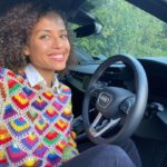 Gugu Mbatha-Raw Instagram – Sweater weather! 🌈 🌈🌈
Driving into Autumn @audiuk Thank you for the ride! 
#ad #grateful