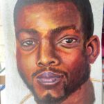 Gugu Mbatha-Raw Instagram - The incomparable Stephan James! 🎨I took a moment to paint @tdotsteph who plays Baden in Surface, when I was recovering from Covid back in June. Thank you @wmag for asking me some Art questions! See link in stories to read a bit more about how I found my process and why painting can be so cathartic. ❤️ #Art