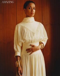 Gugu Mbatha-Raw Instagram - Thank you @amazingmagazine for me giving the space to talk with @afuahirsch and reflect on the journey this year ✨ Special thanks to this joyful creative team: Photography by @rhysframpton Fashion by @harrietnicolsonstylist Interview by @afuahirsch Hair by @bjornkrischker at @thewallgroup using @philipb Makeup by @taniagrier using @armanibeauty Makeup Nails by @emilyroselansley at @thewallgroup Editorial Director @charlottejmorton Editor in Chief @julietherd Editor @barbiesnaps Creative Director @jeffreythomson Art Director @livi.av Art Direction Assistant @beth1owri Photography Assistants @ethyweathy, @josh_showell & @allan_opm Fashion Assistant @imymoore Hair Assistant @dvancuyck_hmua