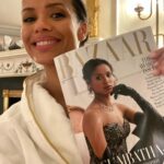 Gugu Mbatha-Raw Instagram - Reflecting on the incredible evening at Harper’s Women of the Year awards. So uplifting to be in the presence of so many inspirational, powerful and joyful women and such an honour to be presented by the brilliant @afuahirsch It was truly humbling to receive the Philanthropy Award, because for me, as a Humanitarian, it is rooted in witnessing the resilience, courage and the strength of spirit of so many other women. Women who may never stand in front of a microphone or have their photo in a magazine. Women who I have met on my travels over the last 5 years as Goodwill Ambassador with UNHCR @refugees These women have entrusted me with their stories, shared some of the most devastating points in their journey, and have compelled me to amplify their voices. This award is dedicated to them ❤️ Women of Substance, We Move Forward ✨ Claridge's