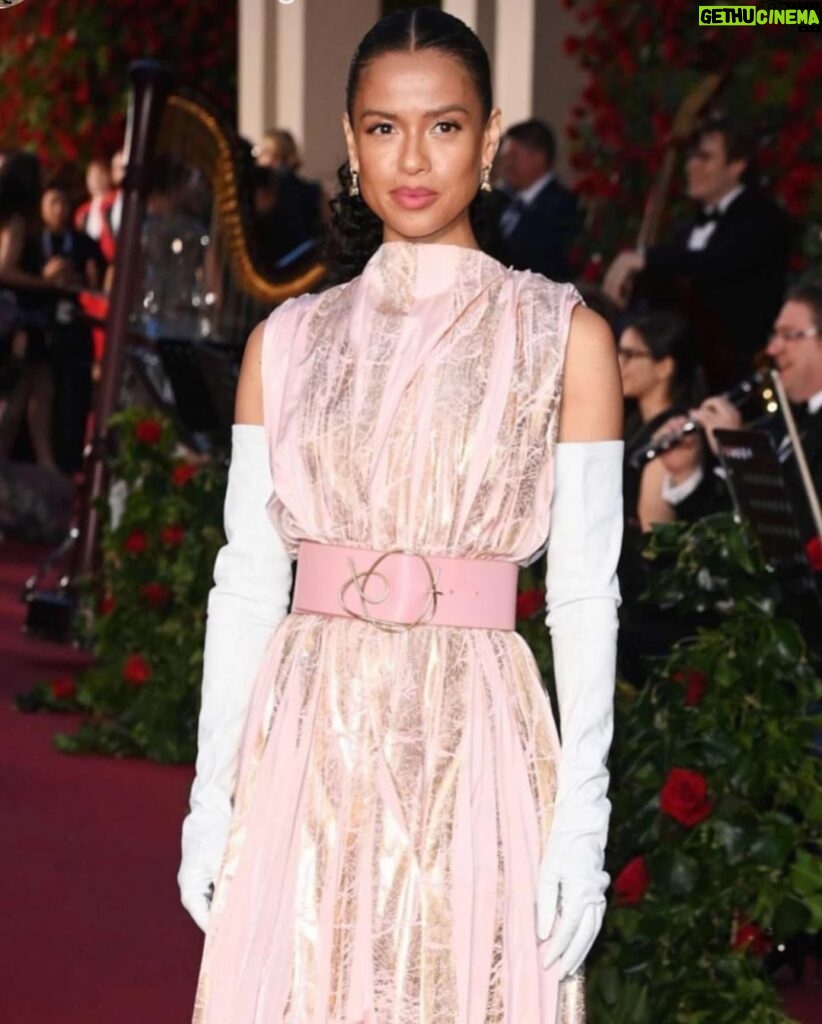 Gugu Mbatha-Raw Instagram - Vogue World! ✨ What a decadent night! Such a treat to celebrate the Theatre of fashion @britishvogue 🎭 Thank you @edward_enninful Anna Wintour and all the incredible performers for making it magical and memorable. 🥂💗 Special thanks @roksandailincic for the incredible dress @leithclark and the mighty glam team @charlottetilbury @charlottetilburyskincare @edmellormakeup @ghdhair @patrickwilson @publiceyecomms 📷 @patrickwilson #vogueworld ✨ Theatre Royal Drury Lane