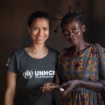 Gugu Mbatha-Raw Instagram – I’ll never forget the pure joy on Veronique’s face when she finally got the keys to her own home.
 
I met Veronique when I travelled to the DR Congo with @Refugees. She had just been allocated a sturdy shelter in a transitional displacement site near Kananga in the province of Kasai-Central. Housing is one of the many ways to give displaced people like her hope away from home, and a chance to start rebuilding their lives. 
 
This #WorldRefugeeDay, my heart is with Veronique and the many displaced women I spoke to in DRC looking to the future.

❤️
 

© UNHCR/Caroline Irby Democratic Republic of the Congo