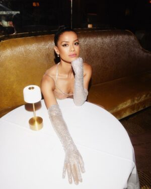 Gugu Mbatha-Raw Instagram - What a night! Thank you @gucci 
@lancomeofficial and @elleuk  for 
giving me a moment to talk about the beauty of authenticity and using it for a purpose.

A treat to play with such talented artists and enjoy some sparkling escapism at the iconic Savoy Hotel ✨

Congratulations to all the winners and nominees @bafta 🥂

Makeup: @makeupvincent 
Hair: @bjornkrischker 
Style: @leithclark 
Jewellery: @cartier 
Photos: @zoemcconnell 

See link in my stories to read @elleuk