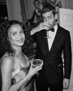 Gugu Mbatha-Raw Instagram - Warming up for the BAFTAs… 🥂 Thank you @dunhill for the fun night and excellent tailor made company! ✨✨✨✨ Style @leithclark Dress @prada Hair @angelovallillo Makeup @makeupbyrhc Huge thanks @charlottetilbury London