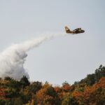 Guillaume St-Amand Instagram - Hier, le service d’incendie de Ste-Adèle a fait appel à l’équipe de @sopfeu afin d’éteindre un feu situé au Mont Baldy, tout près de chez moi. Il Heureusement, tout est maintenant sous contrôle! 📷 SONY A7RV + 100-400 F4.5-5.6 GM Sainte-Adèle, Quebec