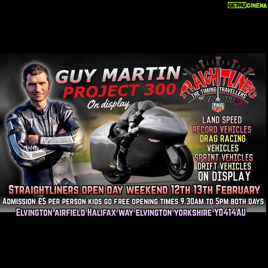 Guy Martin Instagram - As you all know Guy is working away on lots of jobs and projects, not enough hours in a day! The 300 mile an hour job is ticking along and yesterday Nigel from @arpbolts dropped by the shed. Big thanks to Nigel and the ARP team for the sponsored precision bolt kit, it’s good to have them behind the job. Guys bike will be on show this weekend at the @straightliners_events #guymartin #project300 👍