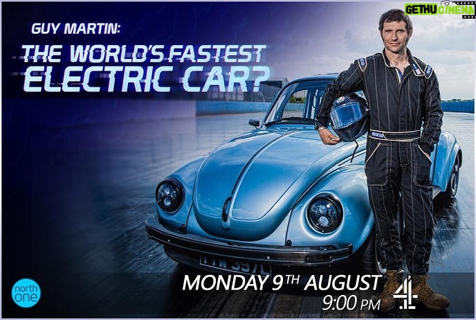 Guy Martin Instagram - New: Guy Martin: The World's Fastest Electric Car: @guymartinofficial explores the world of electric vehicles. Are they the future? Should you buy one? Can he set a new electric vehicle world speed record over 1/4 mile? Coming to @channel4 on Monday 9th August at 9pm. #guymartin #guymartinofficial #proper #northone #heselectric images courtesy of @channel4 and NorthOne TV