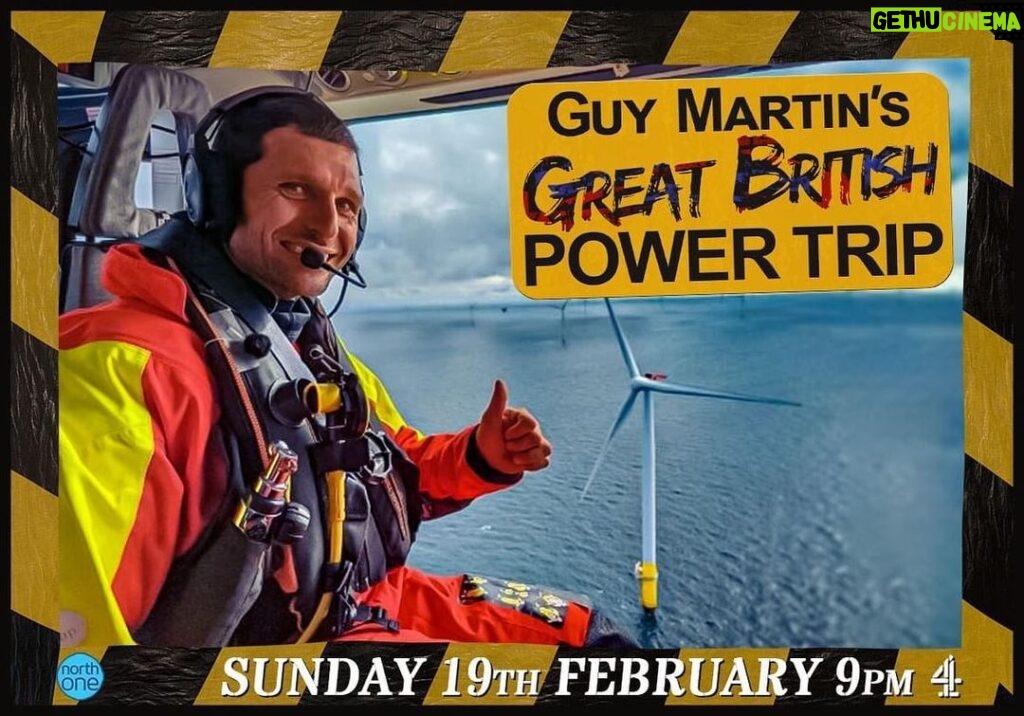 Guy Martin Instagram - This Sunday don’t miss the second episode of Guy Martin's Great British Power Trip: On a visit to the national power grid HQ, Guy's put in charge of keeping the country's lights on. He also heads out to sea and the world's biggest wind farm. #guymartinofficial #guymartin #northone @channel4
