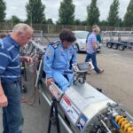 Guy Martin Instagram - Guy joined team principal Alex Macfadzean along with Bernie Toleman and the @the_52_express core crew at the historic North Weald Airfield for first tow/rolling tests. The day started with an engine fire up while up on the trestles, checking driveline elements and bedding in the rear brake pads. Everything was as wanted it to be. Check out the @the_52_express team Facebook page for a more in-depth summary of the day. #guymartin #guymartinofficial