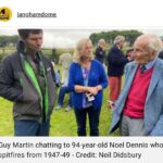 Guy Martin Instagram - It was a great pleasure for Guy to attend the dedication ceremony at Langham Dome last weekend. “Ta for the box of bits, Shazza has robbed the tea towel and Dottie is off with the pens and notebook! Will get a brew on for the cup” pictures taken from @langhamdome page via Jamie Sampson and Neil Didsbury