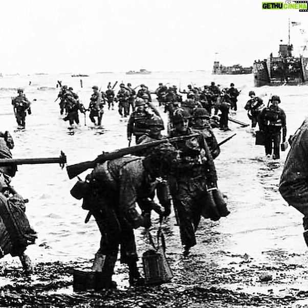 Guy Martin Instagram - On 6 June 1944, Allied forces launched the largest combined naval, air and land operation in the history of warfare: D-Day. “We shall defend our Island, whatever the cost may be; we shall fight on the beaches, we shall fight on the landing grounds, we shall fight in the fields and in the streets, we shall fight in the hills; we shall never surrender.” Winston Churchill #lestweforget