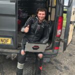 Guy Martin Instagram - Good run out on the Hayabusa yesterday at @straightliners_events. Topped the time sheet on Sunday, with a top speed of only 254mph. Time to change tactic! Watch this space. Ta to Pete and Martin for being top lads. More tea vicar! #guymartin #project300