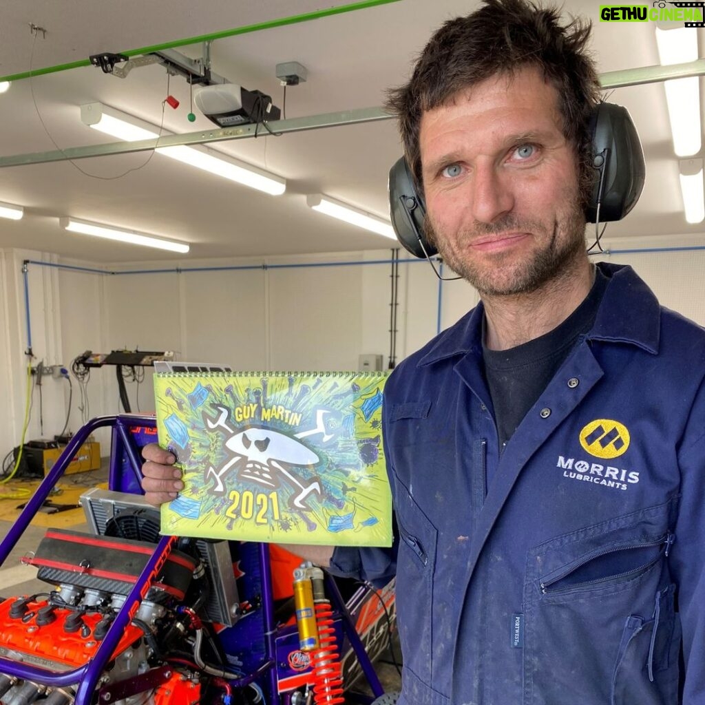 Guy Martin Instagram - Pinning Guy down for a one to one conversation is a challenge. If he could have a 30hour day it still wouldn’t be enough. He is very busy at the moment building, tuning and doing some dyno work on race bikes for competitors, along with his truck mechanic work, and various other jobs that land at his shed door. He is currently in the shed tinkering with an Autograss car for some friends who will be racing this coming weekend. We must apologise on behalf of Guy for the delay in pulling the names for the GM Calendar 2021. We have had to do it without video as as we needed to get it sorted. We followed him about the shed with all the names in a box and between jobs he picked a name. Please see below the winners who will be contacted by the GM office to arrange delivery. Congratulations 1st Clockwork @orangebikes - Max Evans 2nd @hopetech wheels – Drew Collett 3rd Signed Helmet @agvhelmets – Greg James 4th @morrislubricantsuk for a year – N Goss 5th @snapon_uk tool (Snap on to choose) – Lawrence Remington 6th Sold out/ Limited Edition bobble hats - Simon Hughes Many thanks for buying the calendars from the Guy Martin Proper Shop and in doing so along with other merchandise you helped to raise just over 5k for the chosen charities. The calendar draw for the 2022 calendar will take place early next year. “Ta for all the support” #guymartinofficial